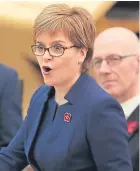  ??  ?? Nicola Sturgeon has vowed to support Michelin workers.