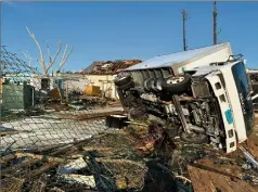  ?? (Photo Robyn-Ryann Barnett / Bahamas Red Cross IFRC) ?? L’ouragan Dorian a déjà fait au moins  morts et des dégâts sans précédent aux Bahamas.