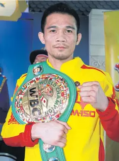  ??  ?? WBC super-flyweight champion Srisaket Sor Rungvisai of Thailand.