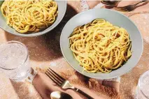  ?? REY LOPEZ/FOR THE WASHINGTON POST ?? This Lemony Cacio E Pepe is ready in 20 minutes.