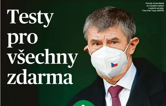  ??  ?? Premiér Andrej Babiš na včerejším setkání s velením armády. Foto: Petr Topič, MAFRA