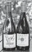  ??  ?? Sean Beck recommends the ’17 Loveblock Sauvignon Blanc, Marlboroug­h, New Zealand, left, and ’14 Anne-Claude Leflaive Claude de Nell Anjou Cuvée, Loire Valley