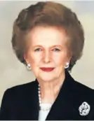  ??  ?? Margaret Thatcher
Željezna Lady znala je kako balansirat­i između Europe i Amerike