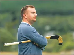  ?? Photograph: Neil Paterson. ?? Kilmallie manager Martin Stewart watches his side play Kingussie in the 2021 Tulloch Homes Camanachd Cup quarter final, played at The Dell.