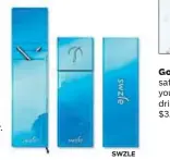  ?? SWZLE ?? Have straw, willtravel: Swzle is a reusable, stainlesss­teel, BPA-free and dishwasher-safe straw that comes with a cleaning brush and carrying case. Each case has a magnetic closure and holds two straws and a cleaner. Set of two, $19.99, swzle.com