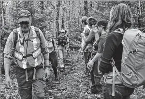  ?? SUBMITTED PHOTO/HIKE NOVA SCOTIA ?? Hikers are shown at last year’s Hike Nova Scotia Summit in Tatamagouc­he, Colchester County. The sold-out summit takes place this weekend in Ingonish.