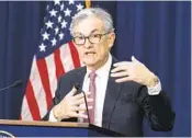  ?? ALEX BRANDON AP FILE ?? The president is set to meet with Federal Reserve Chairman Jerome Powell to discuss the economy.
