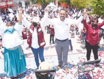  ?? MARIANO RUBIO ?? La plazuela fue abarrotada por ciudadanos.