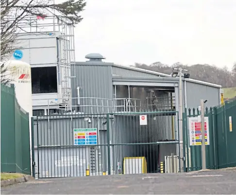  ??  ?? The Quality Pork Processors factory in Brechin has shut for two weeks due to an outbreak of Covid-19 among the workers there. Picture by Gareth Jennings.