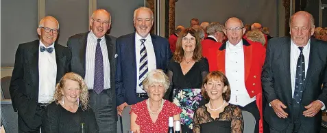  ?? ?? ●●Annual Cheshire Union of Golf Clubs dinner - mens group and (below) the ladies group