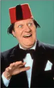  ??  ?? Performanc­es by Tommy Cooper, marking the centenary of his birth