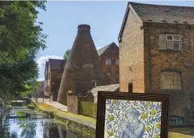  ??  ?? ABOVE Visit the Coalport China Museum to view exquisite National Collection­s of Coalport and Caughley China RIGHT A William Morris design, adapted by Charles Fairfax Murray, c1880, on display at Jack eld Tile Museum