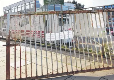  ??  ?? The lorry smashed through the gates at Kent Wool Growers