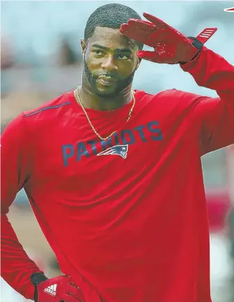  ?? STAFF FILE PHOTO BY NANCY LANE ?? NOT SIGNING OFF: Malcolm Butler remains a member of the Patriots after the New Orleans Saints, an interested trade partner for the cornerback, took a pair of defensive backs in the first two rounds of the NFL draft.