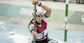  ?? SPORTMEDIA / EP ?? Núria Vilarrubla en acció a la final olímpica de C-1