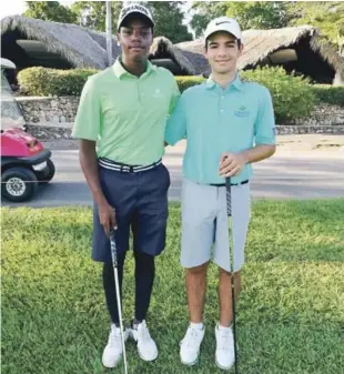  ?? FUENTE EXTERNA ?? Nicolas Caimari y Julio Ríos mostraron su calidad en la apertura del torneo.