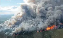  ??  ?? While the number of wildfires in Canada’s national parks this year was close to the average, the size of some of those fires — particular­ly in Alberta — made for an unusually active season.