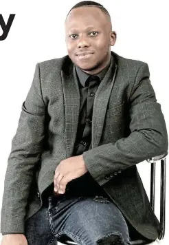  ?? Picture: SUPPLIED ?? IN THE RUNNING: Masonwabe Fuma has been nominated for an award on the strength of his Sakhulutsh­a eAfrika mentorship programme