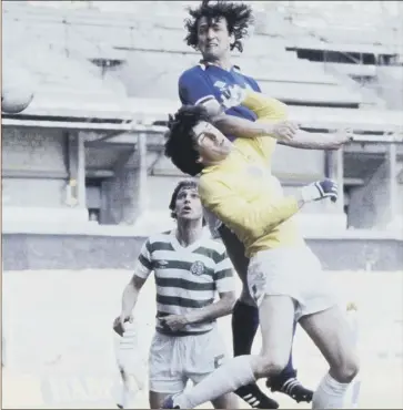  ?? Picture: SNS ?? Colin Mcadam in action for rangers during the 1984 Skol Cup final at Hampden