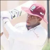  ?? Media) (Photo courtesy CWI ?? Left-hander Shimron Hetmyer plays through the onside during his top score of 60 in the West Indies practice game on Sunday.
