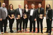  ?? SUBMITTED PHOTO / MUZO MEDIA PRODUCTION­S ?? Honored at an awards banquet were Ellixson’s instructor­s Donnie Ellixson Jr., Jana Ellixson, Tom Rutter, Julia Hansford, Sabumnim John Chung, Dylan Swenk and Axel Gonzalez.