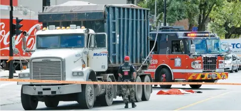  ??  ?? Le rapport du coroner Gilles Sainton conclut que la collision, qui s’est produite à l’intersecti­on de la rue d’Iberville et du boulevard Rosemont, est purement accidentel­le.