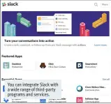  ??  ?? You can integrate Slack with a wide range of third-party programs and services.