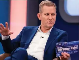  ??  ?? Controvers­ial: Jeremy Kyle on his axed ITV programme