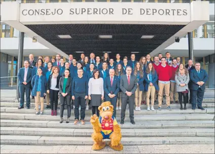  ?? FOTO: EFE ?? visitó la sede del CSD antes de partir al Europeo de Francia