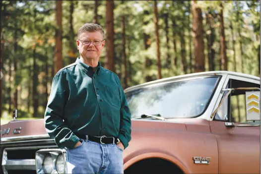  ?? WADE VANDERVORT ?? Congressma­n Mark Amodei, R-nev., is seen April 25 next to his 1971 GMC 1500 Custom at Hobart Reservoir Trail in Carson City. An 11-year congressma­n in Northern Nevada’s vast District 2, Amodei faces a list of primary challenger­s, including recent transplant Danny Tarkanian ( below).