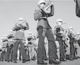  ?? Rick Loomis / Los Angeles Times / McClatchy-Tribune News Service ?? “The President’s Own” U.S. Marine Band will perform a diverse mix of traditiona­l band repertoire, marches and a salute to the Armed Forces at the Philip Geiger Performing Arts Center at Westfield High School at 3 p.m. Oct. 4.