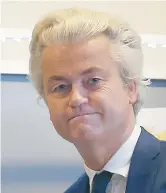  ??  ?? Geert Wilders