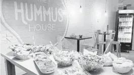  ?? THE HUMMUS HOUSE/COURTESY ?? The Hummus House opened recently at 900 NE 20th Ave. in Fort Lauderdale.