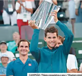  ??  ?? CAMPEÃO. Thiem conquistou o seu 1.º Masters 1000