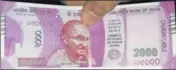  ?? HT ?? One of the four fake notes that Rohit got from the ATM earlier this month