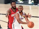  ?? KIM KLEMENT/USA TODAY SPORTS ?? Chris Paul averaged 17.6 points in 2019-20, his 15th season in the NBA.