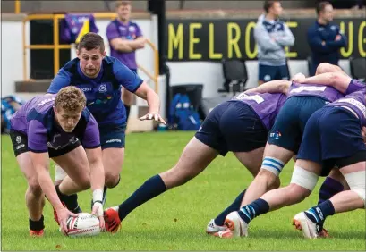  ??  ?? Scotland in Sevens training at Melrose, a sight Jim Mallinder intends to enjoy after the pandemic