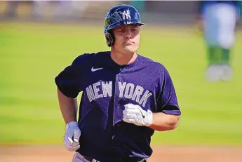  ?? GENE J. PUSKAR/ASSOCIATED PRESS FILE ?? Jay Bruce had gone to spring training with a minor-league contract but made the Yankees’ major league roster Saturday.