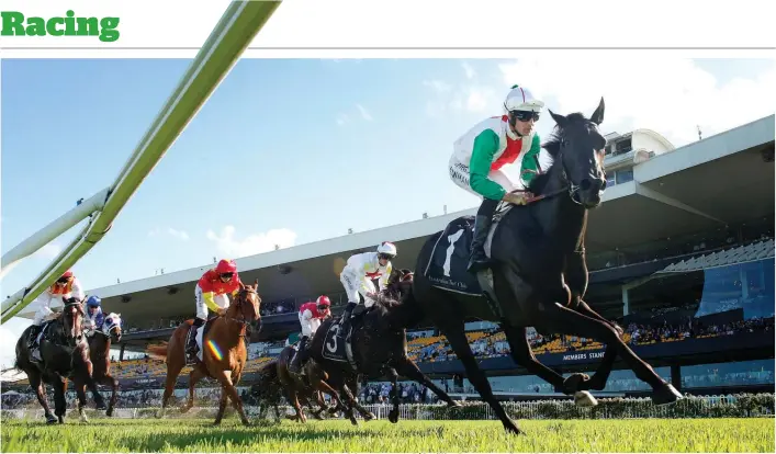  ?? Photo / Getty Images ?? Aegon, winning the Tattersall­s Hobartvill­e Stakes at Rosehill in February, has a tough task in tomorrow’s A$3 million Doncaster at Royal Randwick in Sydney.