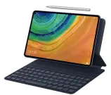  ??  ?? Für das MatePad Pro gibt es optionales Zubehör wie den M-Pencil (100 Euro) und das Smart Magnetic Keyboard (130 Euro).