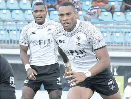  ?? Photo: Vilimoni Vaganalau ?? Fiji Airways Fijian 7s speedster Uluniyata Batinisavu during the Oceania Rugby Sevens Championsh­ip’s Cup quarterfin­al against Cook Islands at the ANZ Stadium, Suva on November 11, 2017.