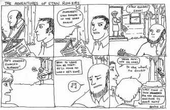  ?? CONTRIBUTE­D ?? This example of Kate Beaton’s Hark! A Vagrant focuses on the legendary singer Stan Rogers. Beaton, who made her mark on the comic world while living in New York City, is happy to be back home in Mabou where she resides with her author husband Morgan Murray and their one-year-old daughter Mary.