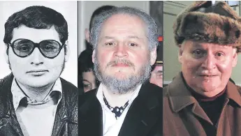  ?? Afp ?? CONDENADO. EIich Ramírez Sánchez, alías “El Chacal”, en un combo de su rostro; primero en los años 1970, en marzo de 2001 y el 9 de diciembre de 2013.