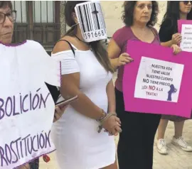  ?? Photo: City hall ?? A recent protest against prostituti­on in Elche