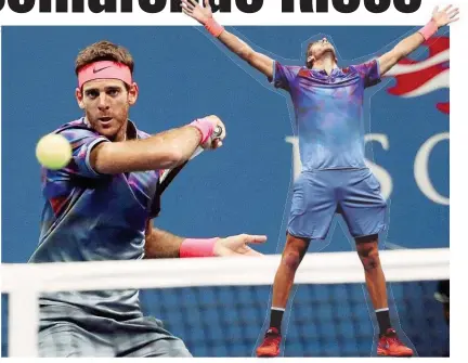  ??  ?? Der Argentinie­r Juan Martin del Potro zog ins Semifinale beim Grand Slam in New York ein