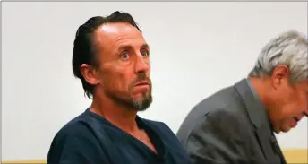  ?? JESSE MOYA/Taos News file photo ?? Greg Steele on trial in 2021 for the murder of Patrick Larkin, the longtime owner of World Cup Café near Taos Plaza.