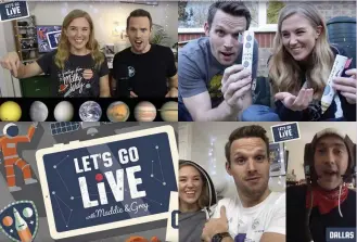  ??  ?? ▲ Watch this space: kids will enjoy these space-themed Let’s Go Live episodes on YouTube