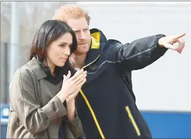  ?? Foto Afp ?? Los duques de Sussex, el 6 de abril de 2018.