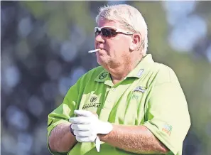  ?? CHRISTOPHE­R HANEWINCKE­L/USA TODAY SPORTS ?? John Daly has withdrawn from the U.S. Senior Open. “I want to play golf, that’s what I do for a living. But you know, you can’t walk 18 holes, you can’t walk 18 holes.”