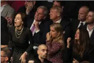  ?? EVAN VUCCI - THE ASSOCIATED PRESS ?? President Donald Trump and House Minority Leader Kevin McCarthy, of California, look on during UFC 244 at Madison Square Garden, Saturday, Nov. 2, 2019, in New York.